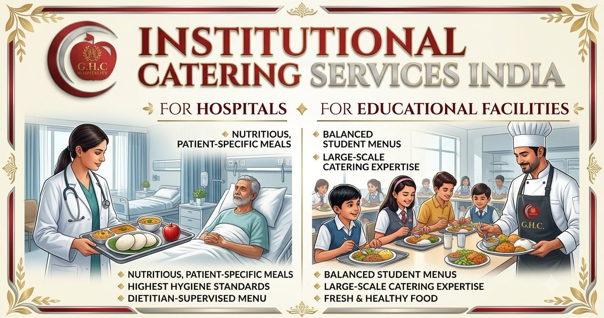 ghchospitality's tweet photo. Nutritious meals. Hygienic kitchens. Reliable service.

Our #institutional #cateringsolutions are designed to meet the needs of healthcare, education, and government organizations.

https://t.co/abPECkPGzZ

#InstitutionalCateringIndia #HealthcareCatering #EducationalCatering https://t.co/ZCSHQe9wy3