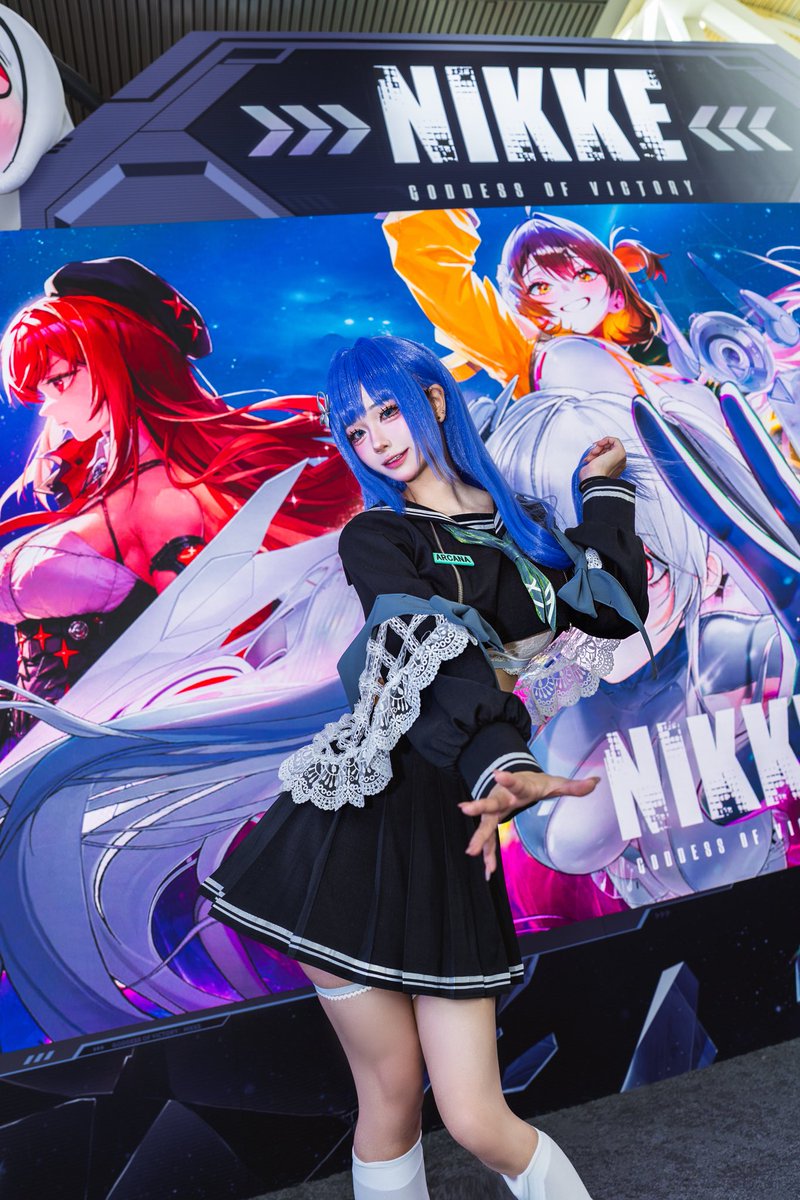 Yuu__kira's tweet photo. It was so great meeting all the Commanders on AX Day 3–4~ Please get lots of rest after this~~

The summer event update is now live too, so don’t forget to check it out! 🌴✨
#NIKKEAX2026 #nikke #NIKKESummer2026 #cosplay #Arcana https://t.co/4Ibt5bxp28