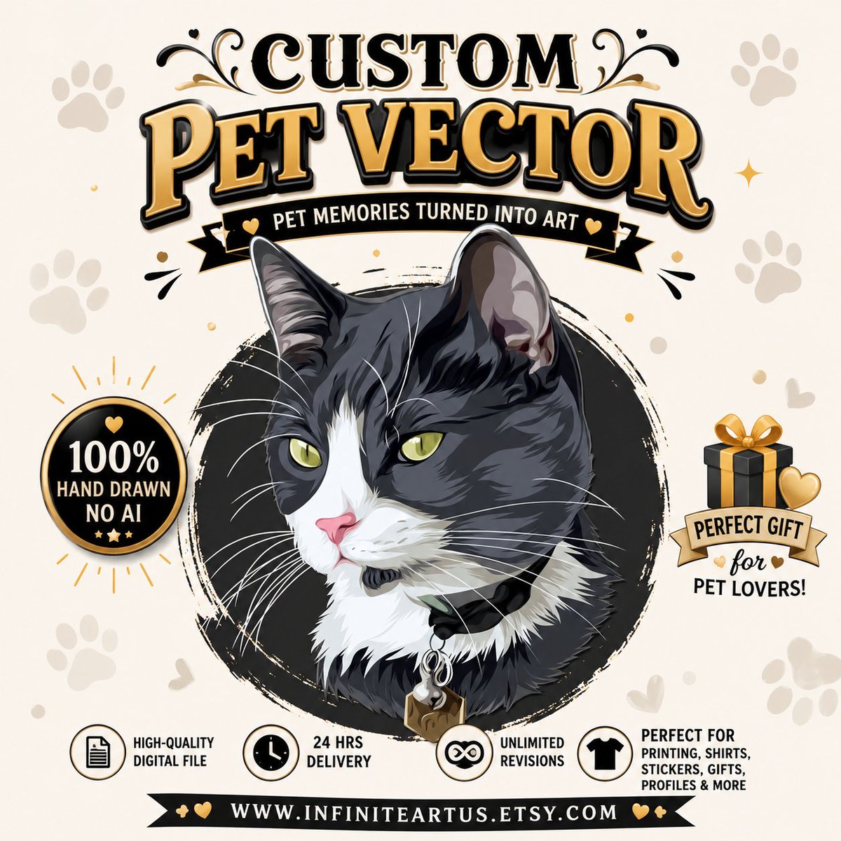 vectoristapinoy's tweet photo. Transform Your Pet Into Stunning Custom Vector Art | 100% Hand-Drawn • No AI • Perfect Gift for Pet Lovers
https://t.co/knOhCuqNhJ
#PetPortrait #PetArt #DogLovers #CatLovers #CustomPetPortrait #GiftIdeas #DigitalArt #EtsySeller https://t.co/6d3iCtNyDC