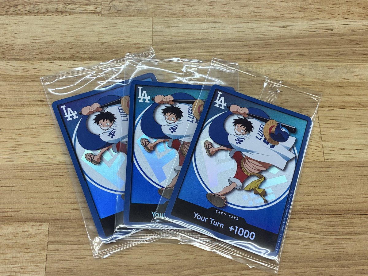 ワンピース 入荷情報】 ドン!!カード モンキー・D・ルフィ ドジャース