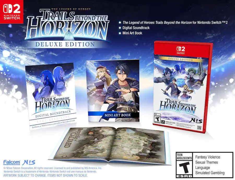 Wario64's tweet photo. The Legend of Heroes: Trails beyond the Horizon Deluxe Edition (Switch 2 KC) is $52.99 at Best Buy https://t.co/lFtONL37n5 #ad https://t.co/0545cpT5dv
