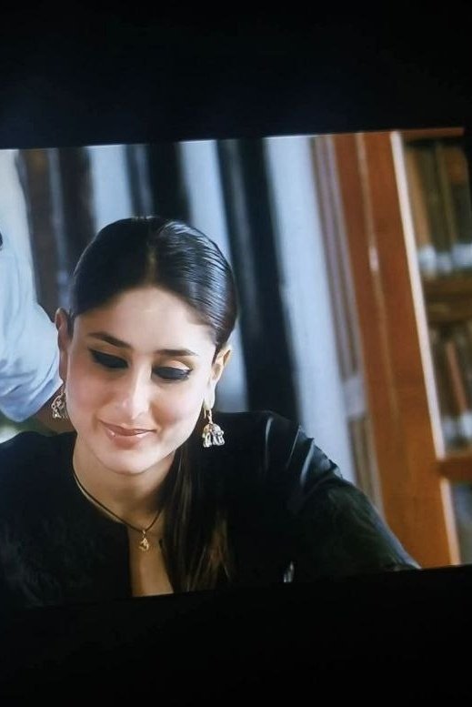 Trishulwarrior's tweet photo. In the film *Kurbaan*, Kareena Kapoor plays the role of Avantika Ahuja. A man named Ehsaan (Taimur’s father) crosses her path, stalks her for a few days, and eventually wins her heart.

When the topic of marriage arises, Avantika’s father argues that the fewer traditional differences there are between two families, the better it is for both—and for the girl.

He also points out that they do not even know the man.

But the girl is undeterred; Ehsaan quits his job to help Avantika settle abroad, which makes her fall even deeper in love with him. They move overseas and settle down. Some time later, the truth is revealed: the romance was a sham. 

Ehsaan is actually a terrorist who has merely used Avantika.
She ends up being held hostage. She is aided by a man named Riyaz Masood, whose wife had died in a plane crash.

It turns out that Ehsaan was the one who had orchestrated that very plane crash.

After so much bloodshed and terror, Ehsaan’s heart eventually softens, and the film attempts to portray him in a more sympathetic light. 

Consider the title *Kurbaan* (Sacrifice)—it implies that a terrorist made a sacrifice to save the woman he loved.

If cinema is a mirror to society, then this particular mirror fails to show the true reflection. 😊
