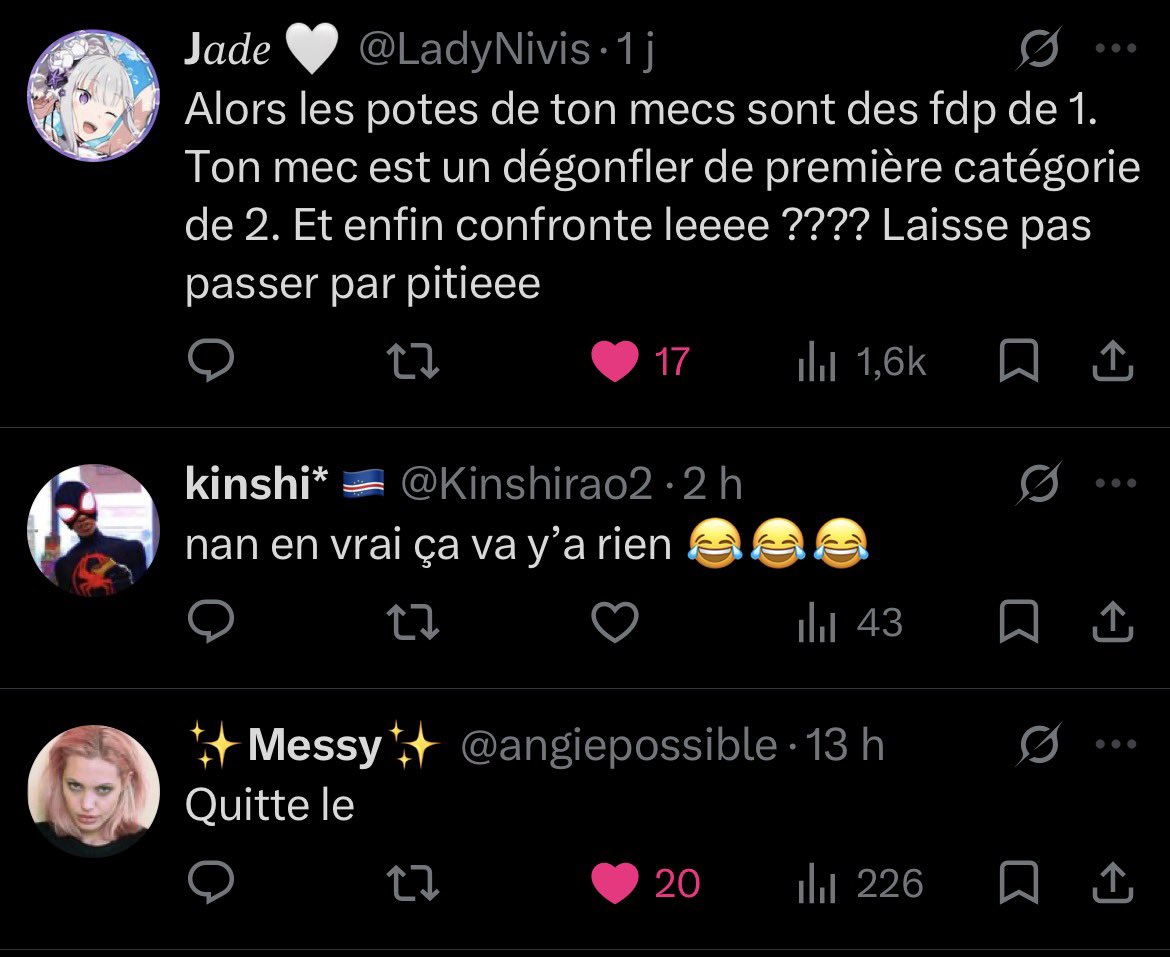 s_sya00_2's tweet photo. Réponses des femmes vs homme #breff https://t.co/HDdpdt63F7