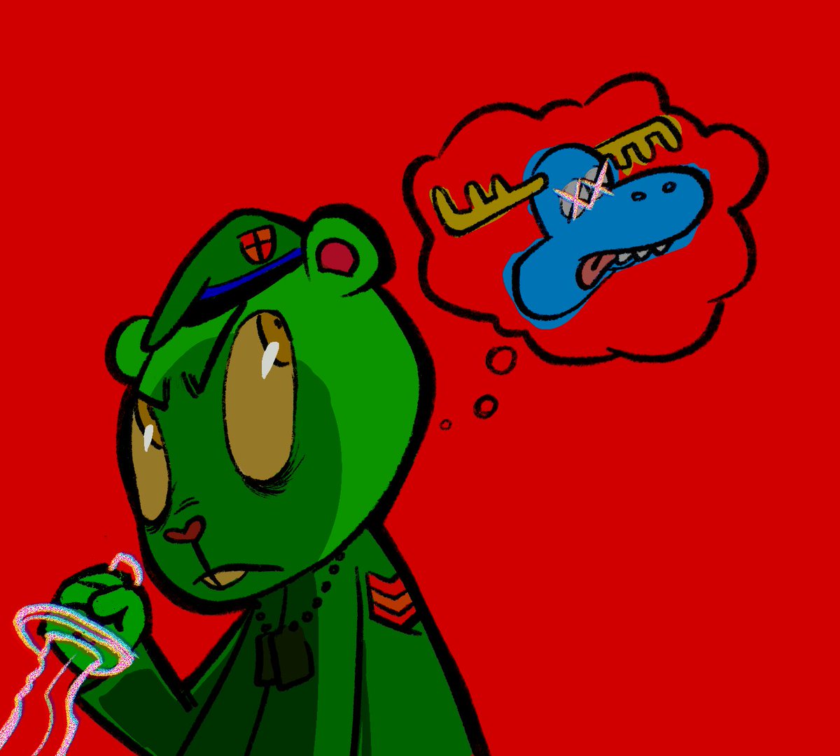 fart_star's tweet photo. He wants him, 

Dead💖
#htf #happytreefriends https://t.co/2GuEBvquM8