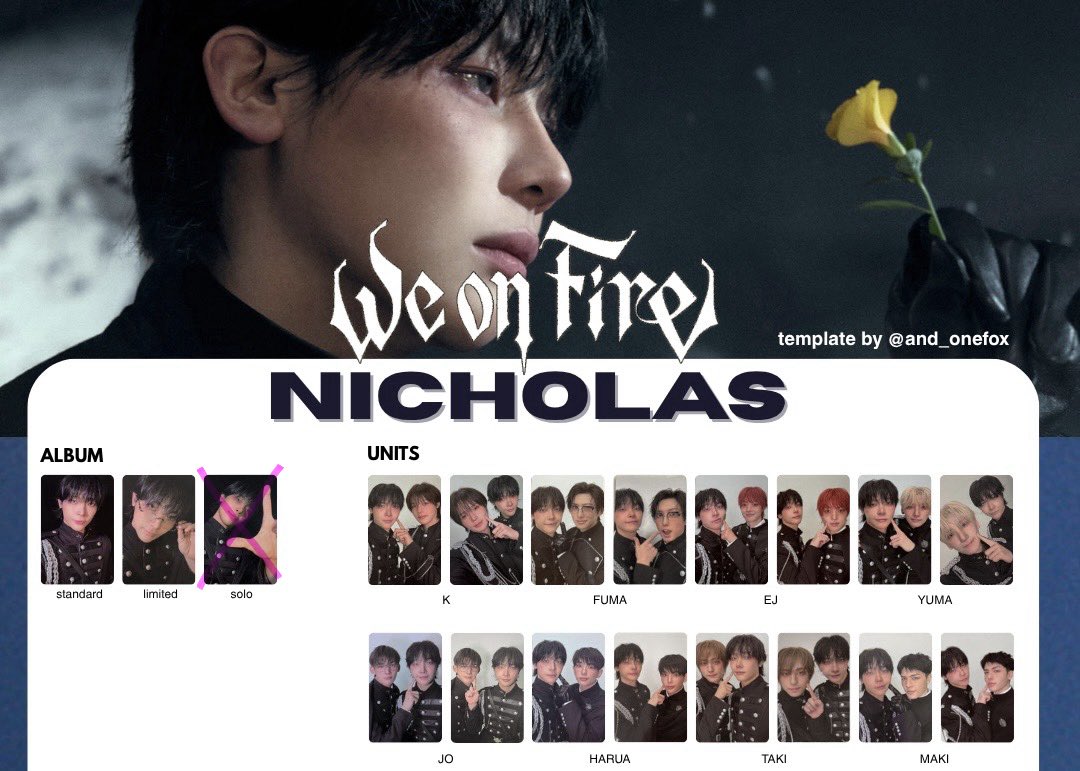 heart0nl's tweet photo. &amp;TEAM トレカ 交換 We on Fire Back to Life
譲 1枚目
求 NICHOLAS TAKI
まとめての交換優先 郵送での交換になります。 https://t.co/lAFGi6rJDW