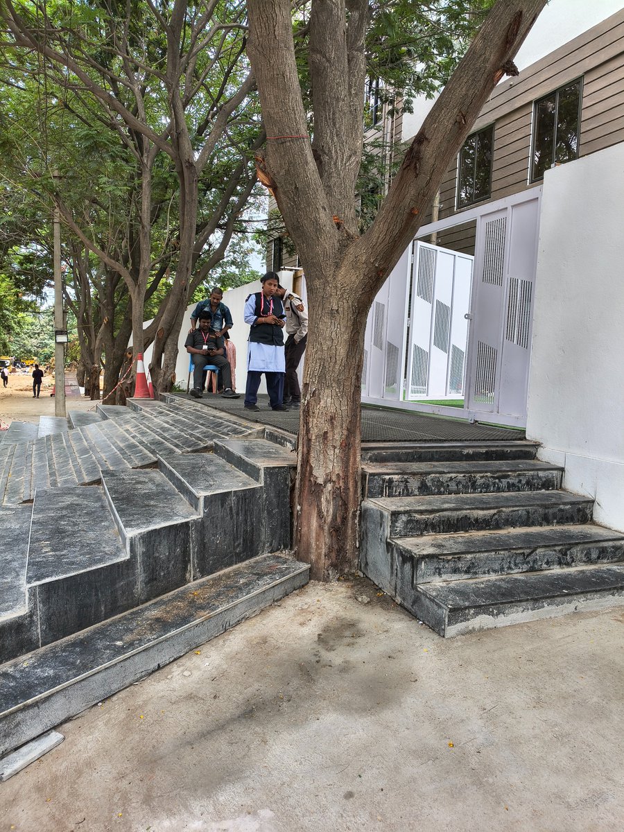 NallagandlaHuda's tweet photo. @CMC_Offcl Sadhana junior school in Nallagandla HUDA, has blocked the tree stems in concrete cement, please check and take appropriate action to free up the trees at the earliest.

@ZC_SLP , @MC_Cyberabad @GummallaSrijana @DC_SLP49 https://t.co/0IBbxHrHLh