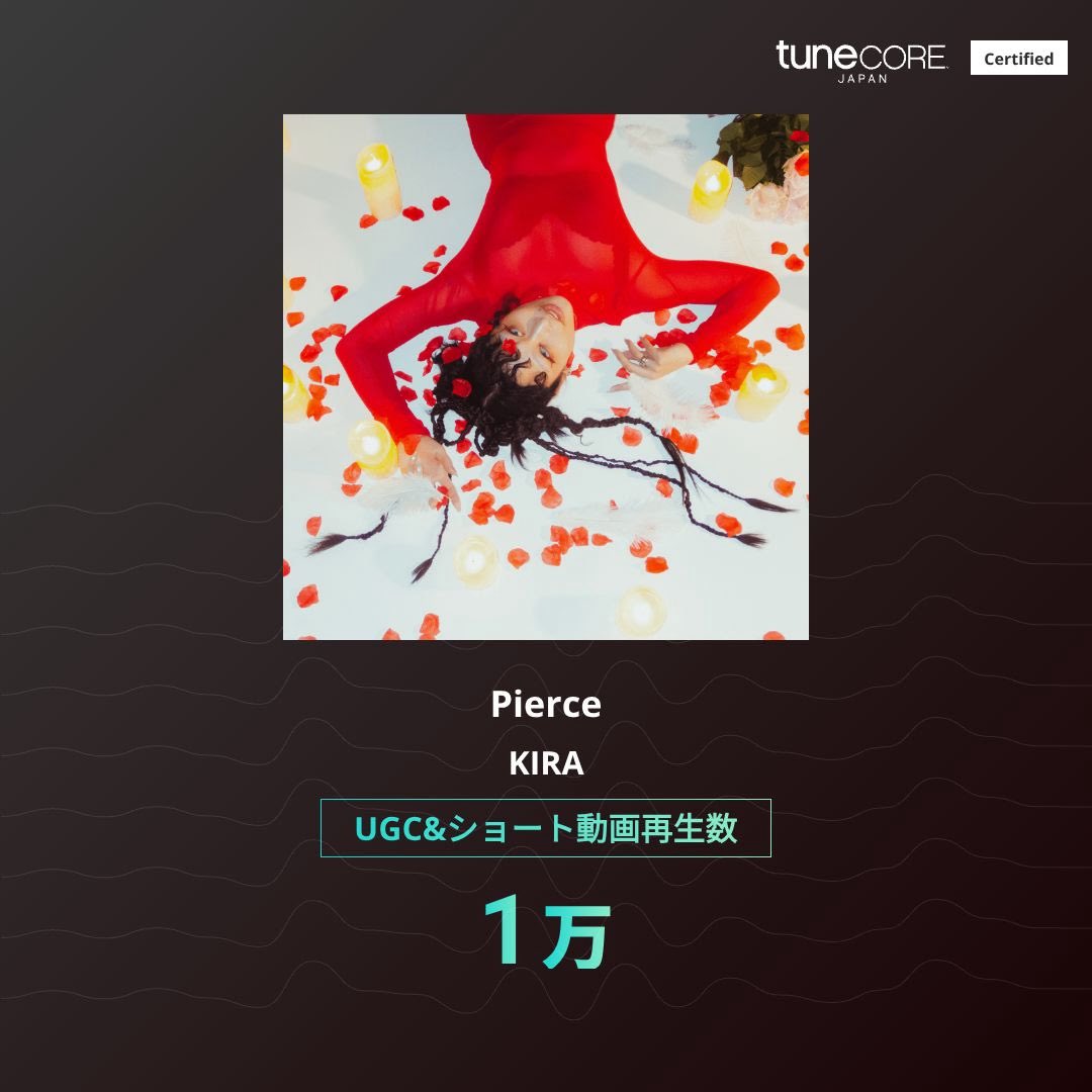 KIRARHY's tweet photo. Pierce-KIRA のUGC&amp;ショート動画再生1万回を突破！
@TuneCoreJapan
https://t.co/iBPhVHsOWx #TuneCoreアーティストマイルストーン https://t.co/3izqjxbdLh