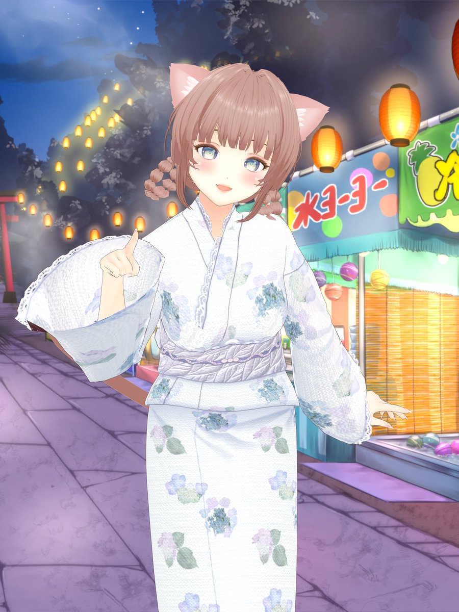 mich08880's tweet photo. 今日の七夕の衣装🎋

#しらとりこはね #VRoid #VRoidファッション https://t.co/MQxkoZKSSj
