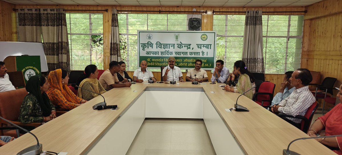 ChambaKVK's tweet photo. One day on campus training under NMNF 🌿@Nauniuniversity #nauniuniversity @AgriGoI @icarindia @atari1icar #icar @PMOIndia @ChouhanShivraj https://t.co/XWLVwVYb7p