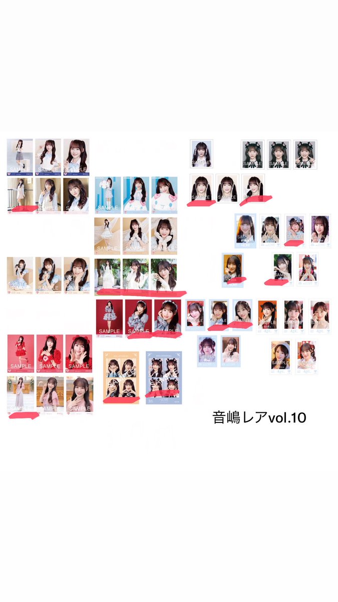 trade1340's tweet photo. @chu36_ 検索よりお声がけ失礼します。画像お借りしまして、赤線箇所また、音嶋vol.10レア所持しております。青線箇所求めております。トレ可能な箇所ございますでしょうか。ご検討よろしくお願いします。 https://t.co/NrCg6AwJby