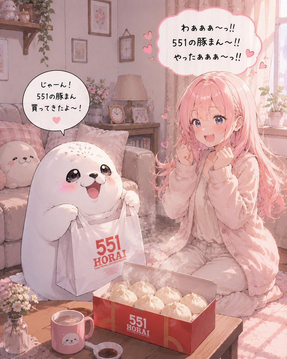 chachamzdd's tweet photo. あわもちくんが
お土産買ってきてくれました🐖⸒⸒⸒⸒
2年振りくらいの551*⸜(* ॑꒳ ॑* )⸝*
結構並んだんだって!!
#551豚まん
#HORAI
#あわもち https://t.co/VHWINckZTo