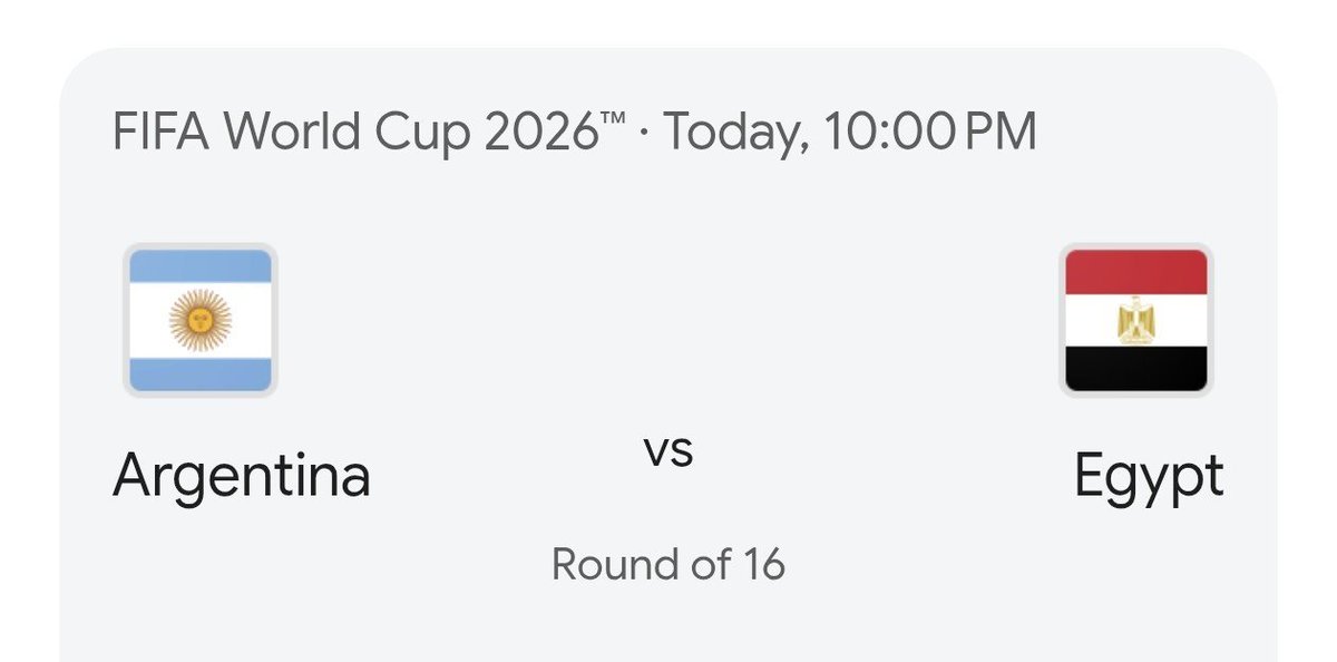mdsamiulbaser's tweet photo. ⚽ ARGENTINA 🇦🇷 vs EGYPT 🇪🇬 – Ultimate Match Prediction! 🔥
​The stage is set for an epic showdown on the pitch! Two football powerhouses are going head-to-head, and the excitement is through the roof. Will Argentina dominate with their tactical brilliance, or will Egypt surprise everyone with their explosive pace and gameplay?
​We want to know what the fans think! Who do you think will walk away with the victory? 🧐
​👇 How to participate:
➜ Drop your full-time score prediction in the comments below!
➜ Name the team you are backing tonight.
❌ Note: No comment edits allowed once the match starts.
​Let’s see who has the best football IQ! Drop your predictions right now! 👇
​#Argentina #Egypt #Football #MatchDay #PredictionTime #Soccer