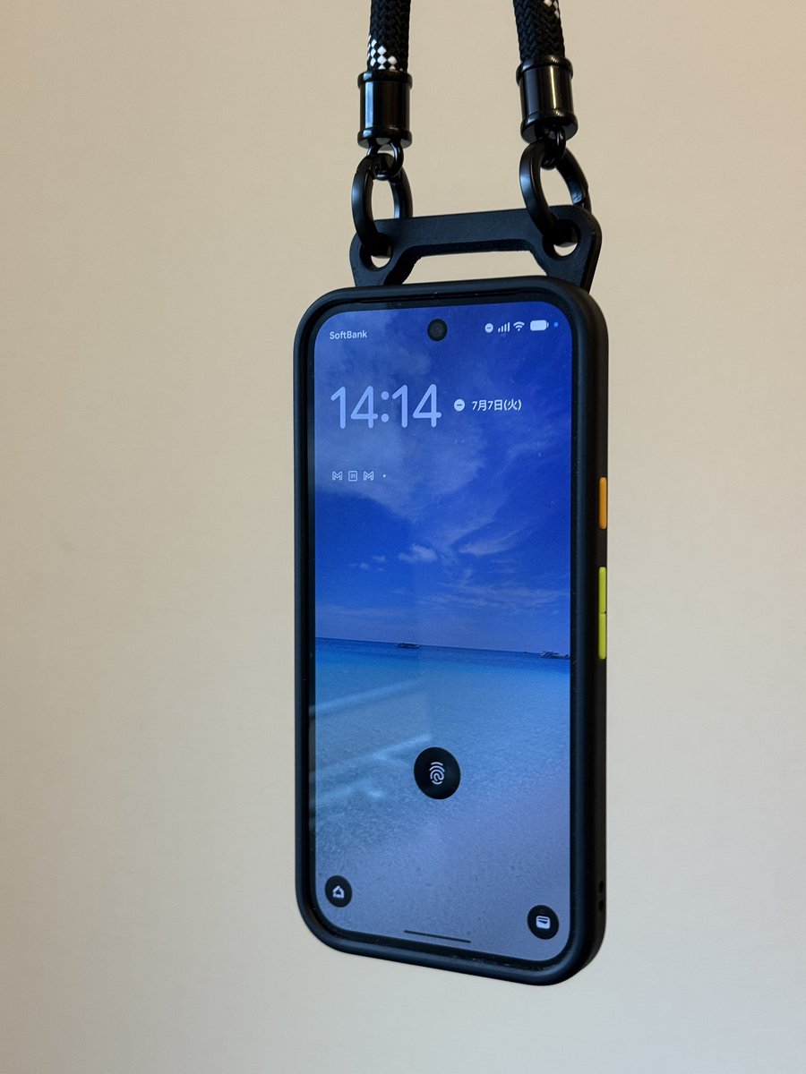 DABAD_JP's tweet photo. MagSafe対応スマホストラップを作ってみました

使い心地はとても良好で
MagSafeが強力なので不意に外れることはありません

ラジコンのプロポも付けられるアタッチメントも作ってみました

MagSafe楽しい https://t.co/Hj9nJdeu3o