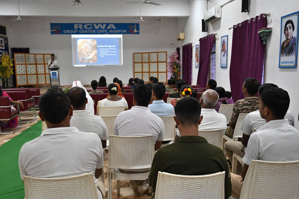 crpf_rcwarampur's tweet photo. RCWA, GC CRPF Rampur organized an awareness session on Prevention and control of Hapatitis and other water borne diseases. The session was delivered by Dr. Kuldeep Singh Chauhan. A total of 30 participants attended the session. https://t.co/BJpHeET9gM