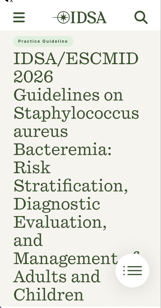 infeccHRUmalaga's tweet photo. IMPORTANTE!!🚨Nueva guía @IDSAInfo y @ESCMID #BACTERIEMIA #Saureus🩸🍇 en 👨🏻y👧
🔹Factores riesgo para infección profunda o metástasis sépticas🫀🧠🦴
🔹Hemos de control?🩸➡️🩸
🔹Cuando ETT o ETE?🐬
🔹Cuando PET-TC?☢️
🔹Tratamiento ➕o➖ de 14 días?💉🗓️
🔗🆓https://t.co/tmBYzXOzyF https://t.co/5hUUP5Wl54