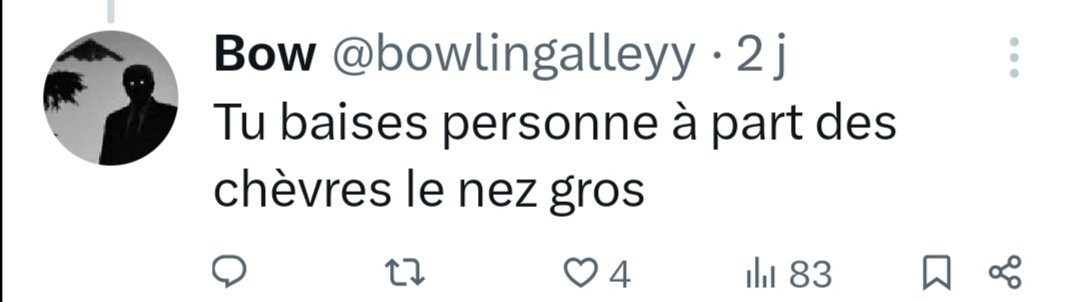 StantonArc23025's tweet photo. @bowlingalleyy @amnestyfrance Pauvre baltringue @bowlingalleyy, deux secondes sur tes posts et on voit bien que tu n'as pas le niveau intellectuel pour être dans une manif d'Amnesty ! https://t.co/0PmVXPS6LR