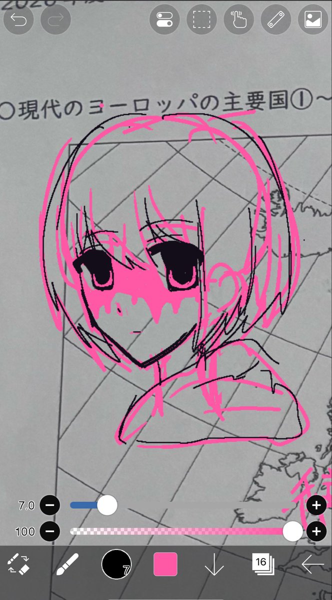minmin_katu's tweet photo. 絵めっちゃ描きたいけどテスト終わらない😭😭😭😭のでこのみんだけ置いて勉強します、、、、、 https://t.co/WgKmLAG9hx