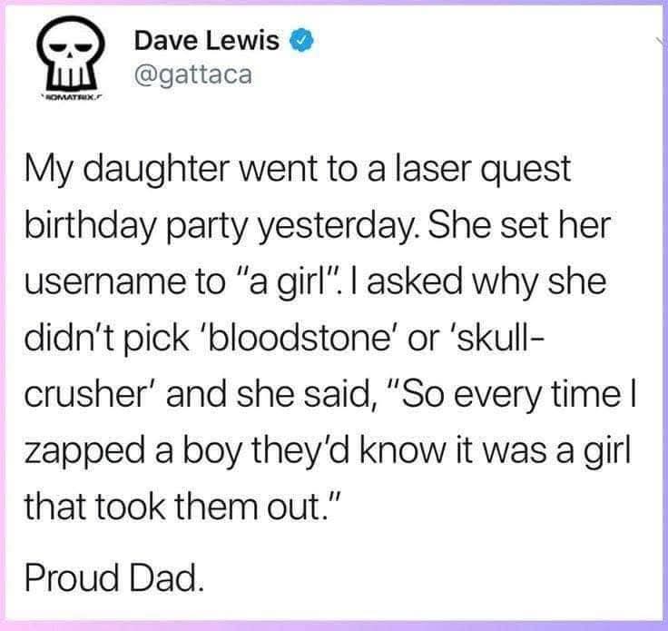 purplesteph1978's tweet photo. Daily giggles xxx 😁😁😁 #Funny #Unsolicited #DeckPic #Eating #Food #SomethingSweet #Daughter #LaserTag #Girl #Pretend #Sober https://t.co/Qt3oEcWxW8