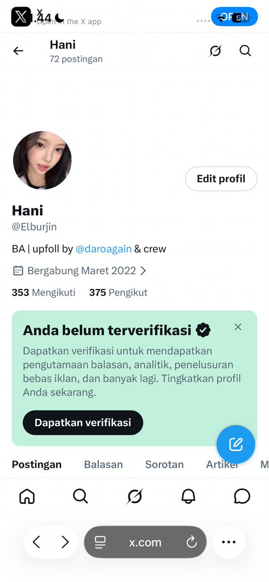 Elburjin's tweet photo. upfoll BA JFB done by @daroagain's crew

start: 375
order: 100
target: 475
end: 484
bonus: +9

code, ﹫𝘯𝘰𝘣𝘭𝘮𝘺 https://t.co/EjdoYRpMBt