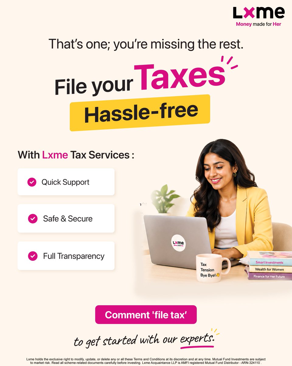 Lxmeofficial's tweet photo. Form 16 is important, but it is not the whole picture.
Your ITR may still need details your employer does not track, like interest income, dividends, mutual fund gains, side income, HRA proof, and deduction documents.
One missed detail can lead to a mismatch.

#Lxme #MainLxmeHoon https://t.co/igK4Oq6fk6
