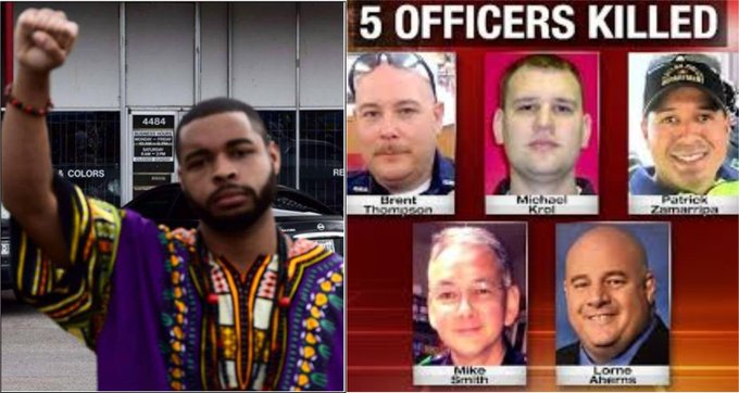NatCon2022's tweet photo. Ten years ago today, Black supremacist Micah Johnson went on a racially motivated shooting spree during a BLM rally organized by Dominique Alexander in Dallas, TX.

Johnson shot 17 people, killing five. He was eventually neutralized with a bomb. https://t.co/PRpHLYop8Q