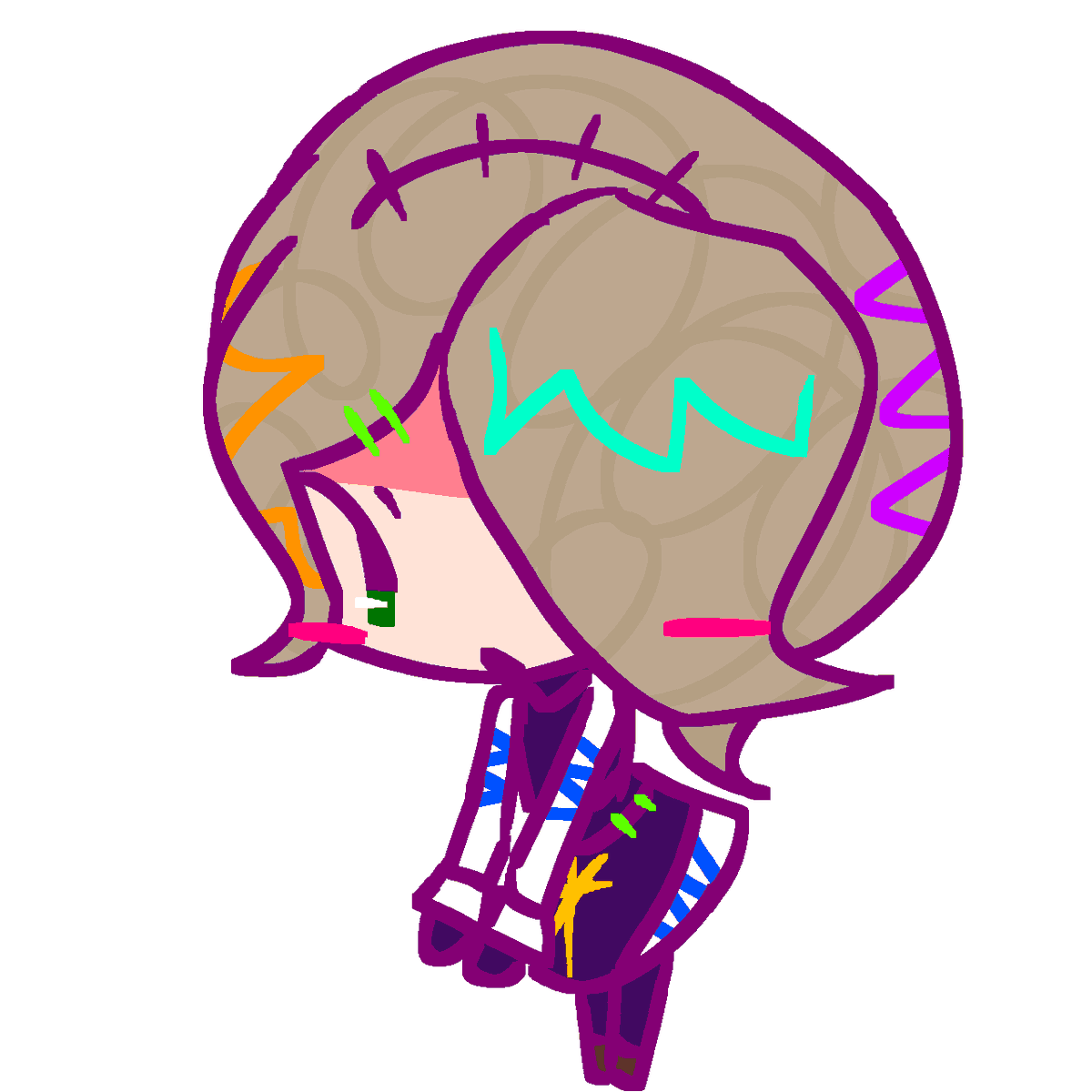 YIIICIII0110's tweet photo. 用爱笔思画，画画有一种非常硬的感觉
＃KirumiTojo ＃東条斬美
＃Danganronpa https://t.co/GtwDAHmYH5