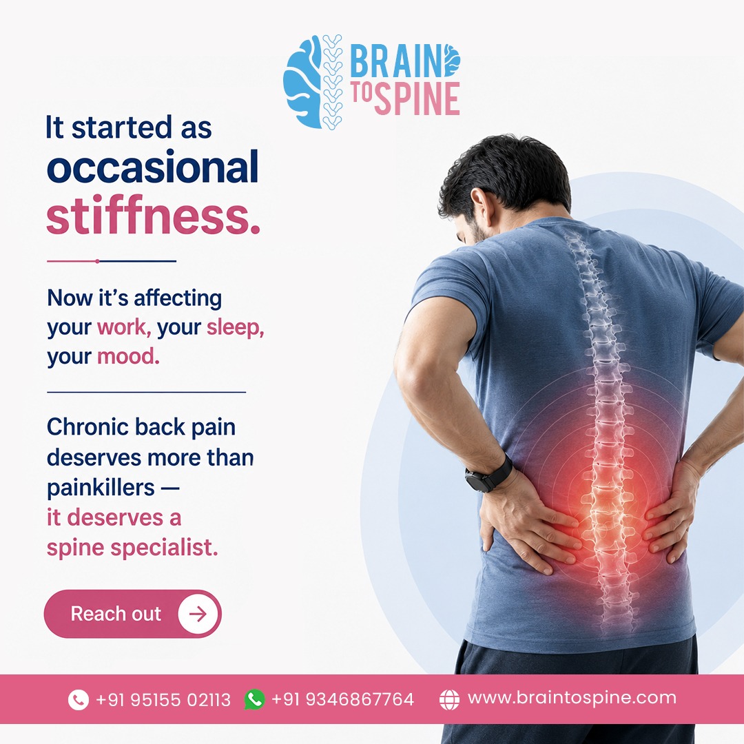 mybrain2spine's tweet photo. When back pain becomes the background noise of your day, it stops being just a physical problem. It affects focus, sleep, patience, and the way you move through the world.
That kind of pain doesn't need to be endured. It needs to be diagnosed properly. Book your appointment now https://t.co/RD5LPHO2CO