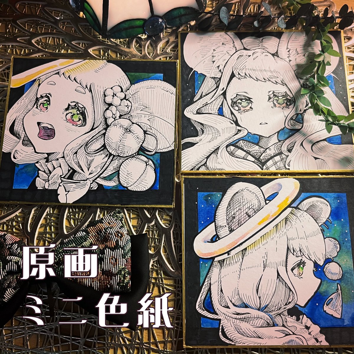 ミニ色紙の原画、マツちゃんをBOOTHで販売することにしました！ 有賀い