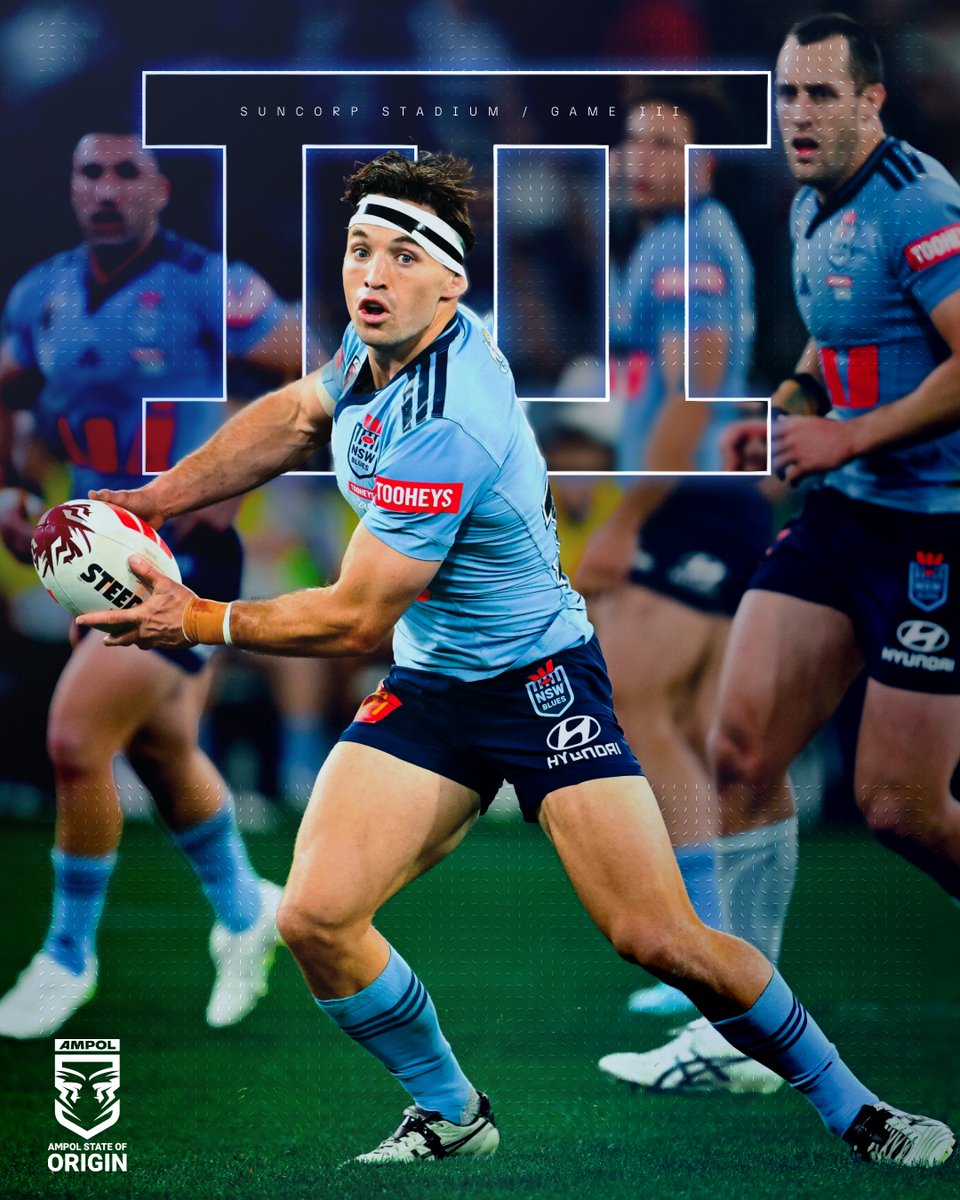 SSFCRABBITOHS's tweet photo. The 𝐃𝐄𝐂𝐈𝐃𝐄𝐑 ⏳  

🆚 QLD 
🏟️ Suncorp Stadium, Brisbane 
📅 Game 3 
⏰ 8:05pm AEST https://t.co/GAG04VpNzw