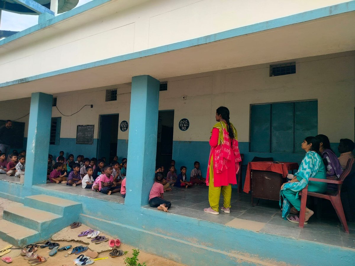 sheteamrgm's tweet photo. SHE Team Awareness Program Conducted at Mandal Parishath Primary school, Indaram  📢*

On  (04-07-2026), Ramagundam commissionerate Mancherial zone Jaipur Police Station Jurisdiction Mancherial Zone SHE Team organized a awareness session for the  Students at MPPS, Indaram https://t.co/iVKfgGDY2F