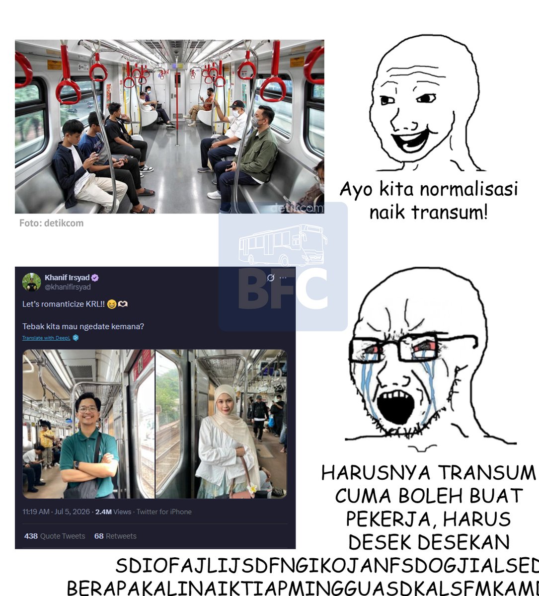 BuswayFansC's tweet photo. Transportasi umum pada hakikatnya adalah untuk semua kalangan, pemerintah wajib menyediakan layanan transportasi publik yang setara, baik perjalanan rutin ke kantor ataupun berwisata.

Mau kamu ke kantor, ke sekolah ataupun pacaran, semua boleh naik kok. ☺

^d https://t.co/jWodmNtwpR