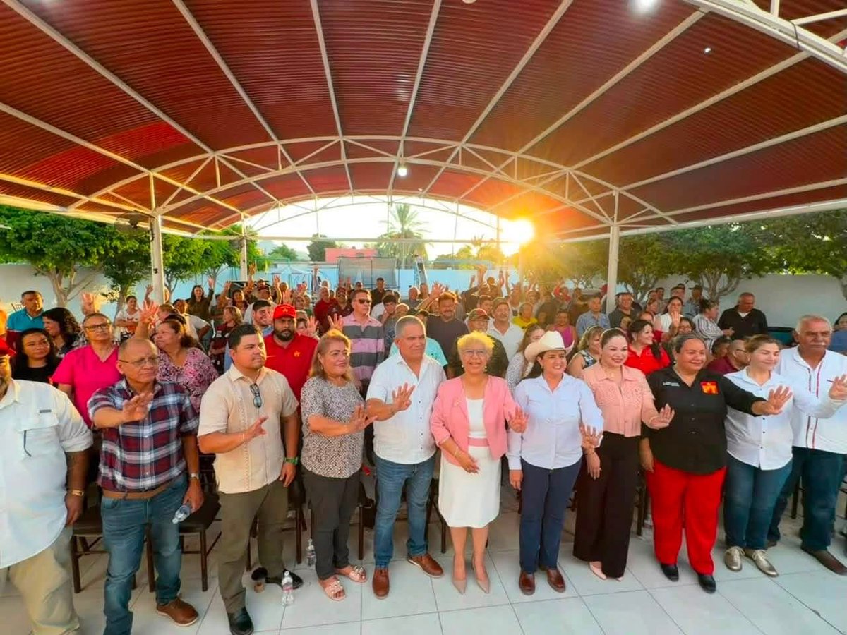 CelidaLopezc's tweet photo. Mientras más recorremos Sonora, más nos conectamos con su gente. 
Este encuentro en Empalme nos confirma que la Cuarta Transformación tiene quién la defienda. #ConElPuebloTodo https://t.co/8P9Iedq7EK