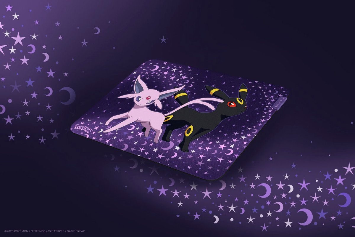 denfaminicogame's tweet photo. Razerが『ポケモン』エーフィ＆ブラッキーと海外でコラボ。マウスにデザインされたウィンクしてるエーフィが可愛すぎる…！
https://t.co/sf2KwKfZ3m

7月7日午前0時1分に公式Xにて発表され、紫と薄紫の波のようなコントラストに散りばめられた星と月はまるで天の川。なお、日本発売に関しては未発表 https://t.co/GKQBKzmJzG