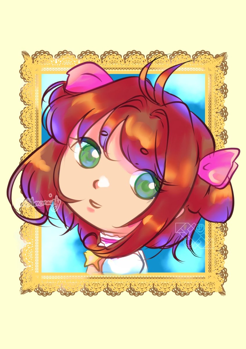 Coton_mainty's tweet photo. My Soft Chibi Lace Portrait featuring Sakura is finally here! 

P.S. I'm looking for **1 #VTuber volunteer** to showcase this style in my VGen portfolio ✨

https://t.co/AWCrzRX9yv

Kiss kiss~

#カードキャプターさくら #artmoots
#CardCaptorSakura  #イラスト https://t.co/8NjNjlcGmv