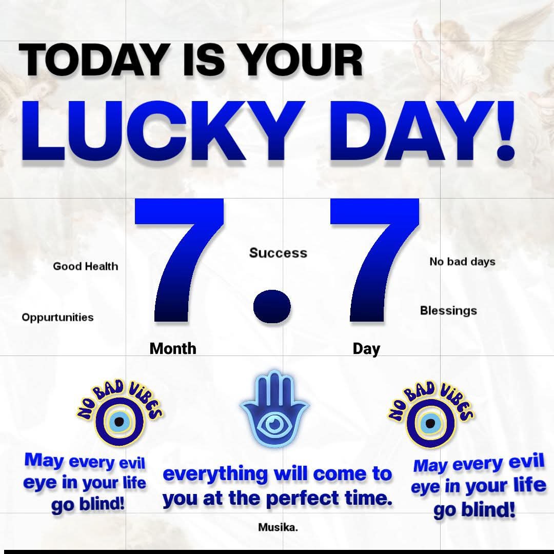 rosevenix's tweet photo. today is your lucky day! 7.7.🤞🏻🧿✨ https://t.co/XpaQBr6d4H