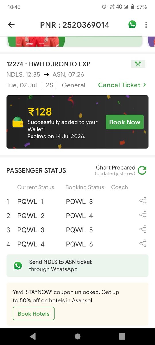 arrajput200000's tweet photo. Chart prepared ho gaya ticket wating list mai hai to abhi tak status wating list he aara hai jabki auto cancel ho Jana chaye tha refund process ke liye @AshwiniVaishnaw @railcomplaint @RailMinIndia @myogiadityanath @narendramodi @IRCTCofficial @irctc_app https://t.co/2mRiAp07Y7