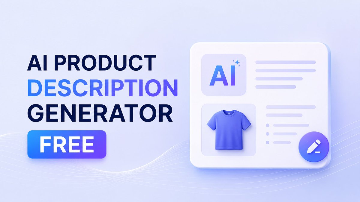 techlspro's tweet photo. Need better product descriptions without spending hours writing?
Our latest guide explains how to use a free AI product description generator to create SEO-friendly listings for Shopify, Amazon, Etsy, and more.

Read here 👇 https://t.co/FHFzx1XpwI

#AI #Ecommerce #Shopify https://t.co/he8Jcj8BIZ