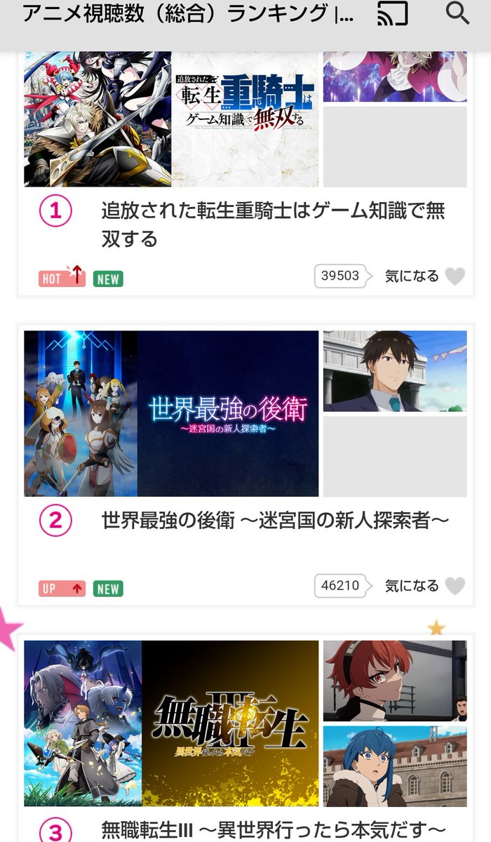 SENBAKO1's tweet photo. 世界中でおそらくdアニメストアだけが叩き出せるランキング、（さよララもジャードゥーガルも20位以下）これこそ多様性よ。 https://t.co/fxyOh7DylA