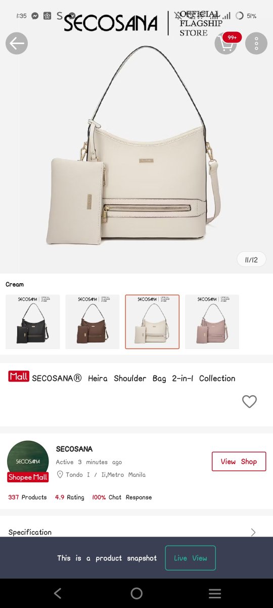 yoi_jwn's tweet photo. WTS//LFB PH
SECOSANA ORIGINAL BAG
CREAM COLOR
PRE LOVED USED ONLY TWICE
REASON FOR SELLING : HINDI NA NAGAGAMIT 

₱950+ SF
JUST DM ME! https://t.co/HdxZiEZqon