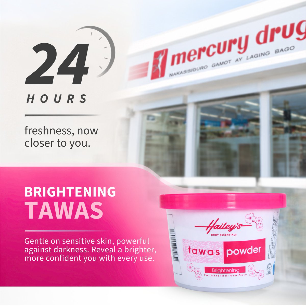 HaileysE1247's tweet photo. Alin sa mga ito ang top favorite mo?

Bili na sa pinakamalapit na Mercury Drug branch sa inyong lugar 🛒💜

#HaileysBodyEssentials #TawasPowder #NaturalDeodorantPH https://t.co/UFHimIP67Z