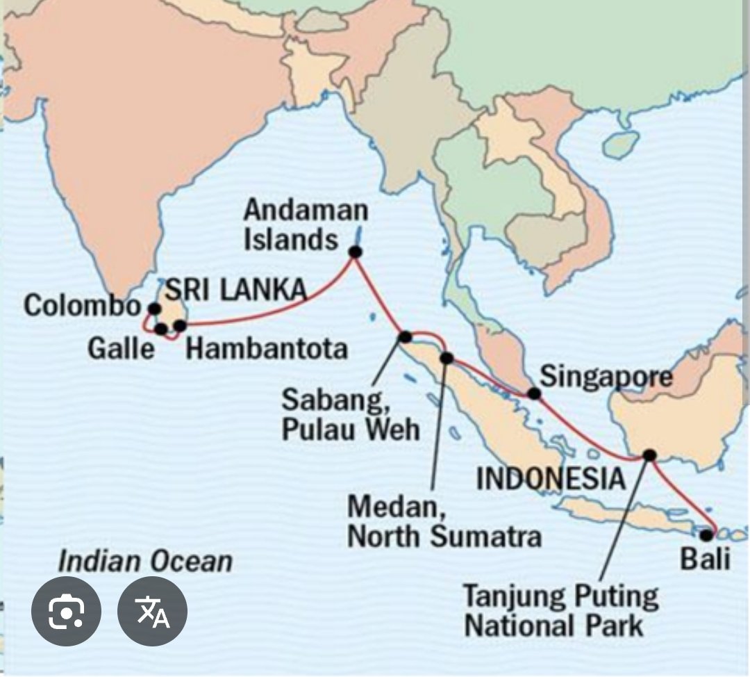 RShivshankar's tweet photo. THE STRING OF PEARLS VS THE NECKLACE OF DIAMONDS.
THIS DEVELOPMENT IN THE INDO-PACIFIC WILL ALLOW INDIA TO RE-INFORCE ITS STRATEGIC FOOTPRINT.
According to government sources, India and Indonesia are set to jointly develop Sabang Port in Indonesia's Aceh province, near the Strait of Malacca. This will create operational synergies with India's Great Nicobar transshipment project. The initiative is expected to strengthen maritime connectivity, improve access to one of the world's busiest sea lanes.