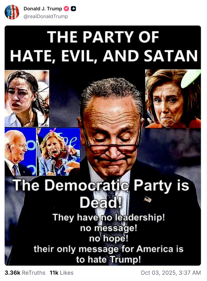 JoeSchmo7756's tweet photo. @Anna1536wj Better than anything the party of Satan has had to offer. https://t.co/CxMK5DdAW4