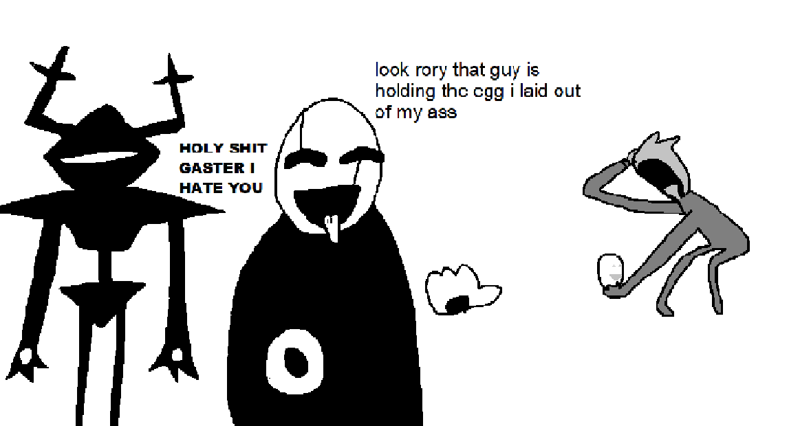 SuudaCan's tweet photo. my theory where that one goner is holding gasters egg he laid https://t.co/oxbuBYgaAg