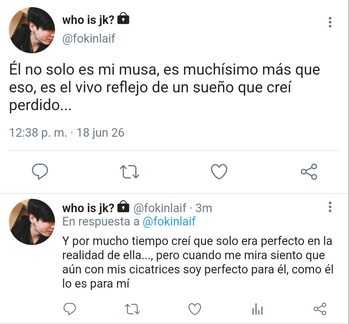 mngslmt's tweet photo. #taekookau • “pdtr”
Los sueños son la manera más sana de escapar de la realidad, pero ¿Qué pasa cuando el sueño se convierte en pesadilla? 
Dos vidas, marcadas por la culpa, la vergüenza y una identidad rota, unen sus caminos para reconstruirse. https://t.co/YrL1ca2d8h