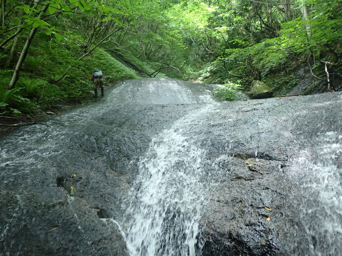 alpainski's tweet photo. 宮城県七ヶ宿町　地神沢下降～クロノ沢　2026.07.05｜sakano @alpainski https://t.co/LzyggKEwzC https://t.co/Ch5GRQUjvh