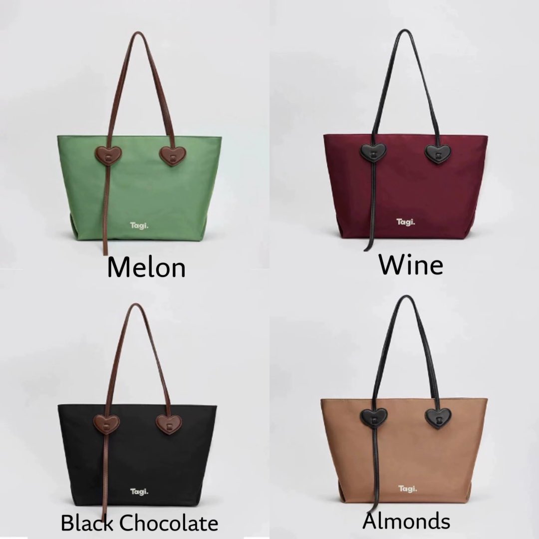 cholymarkk's tweet photo. 🧳 Pre ; Tagi Happy Tote bag 

〰️ ราคา 569 บาท ลดจาก 1000+🙌🏽
🪄มัดจำได้ 100

มี 4 สี ; Melon , Wine , Black chocolate , Almonds

🛺 ส่งในไทย 40 ( ส่งรวมได้ ) 

📞สั่งซื้อทาง dm หรือ ไลน์ https://t.co/232E3hKvll https://t.co/aasN44kn63