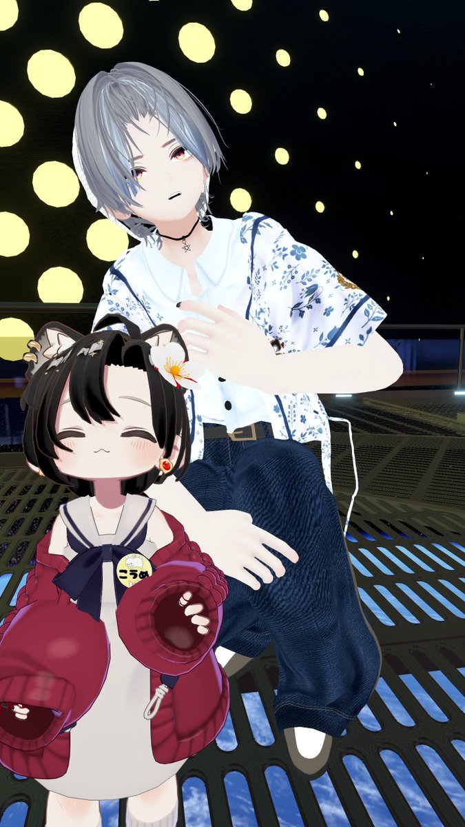 Fluffy_VRchat's tweet photo. 前回のお出かけの時のお写真！
かわいいツーショット！

さてさて！
次回のお出かけは、７月２９日水曜日です！
もうすこしで応募のお知らせが出ていますので、おまちください！！
皆様のご参加お待ちしています！

#VRChatイベント #Fluffy_VRchat https://t.co/WzvlcqD3TX