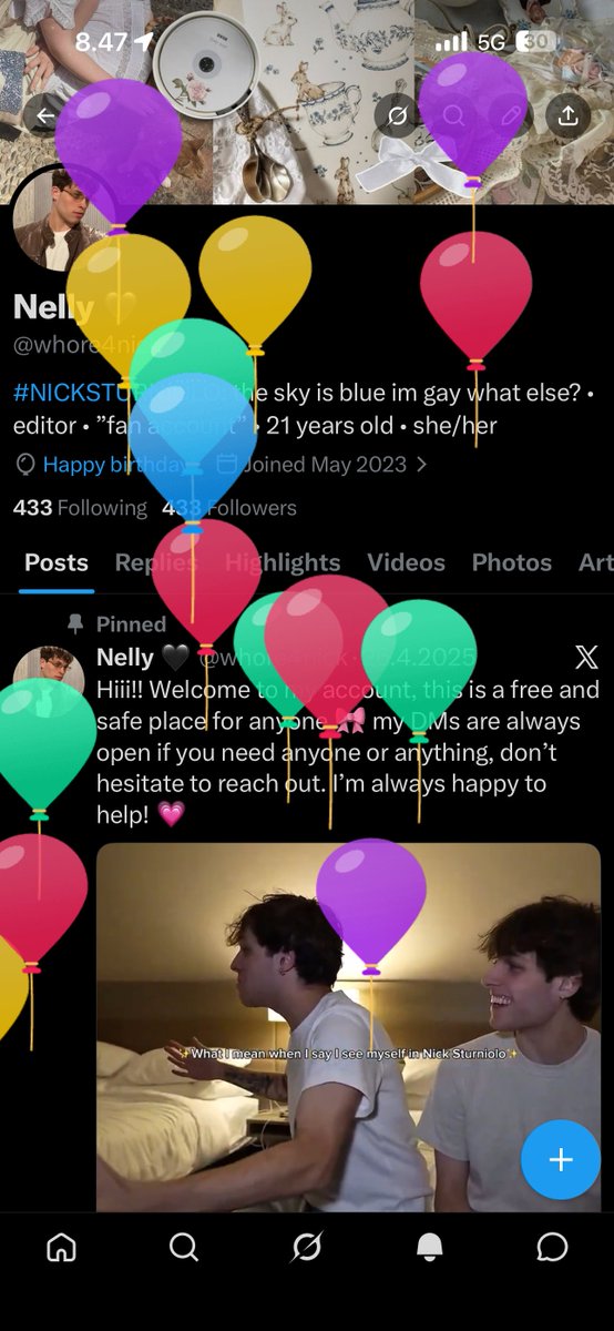 whore4nick's tweet photo. BALLOONS!!!!! https://t.co/jZJlkSdsgF