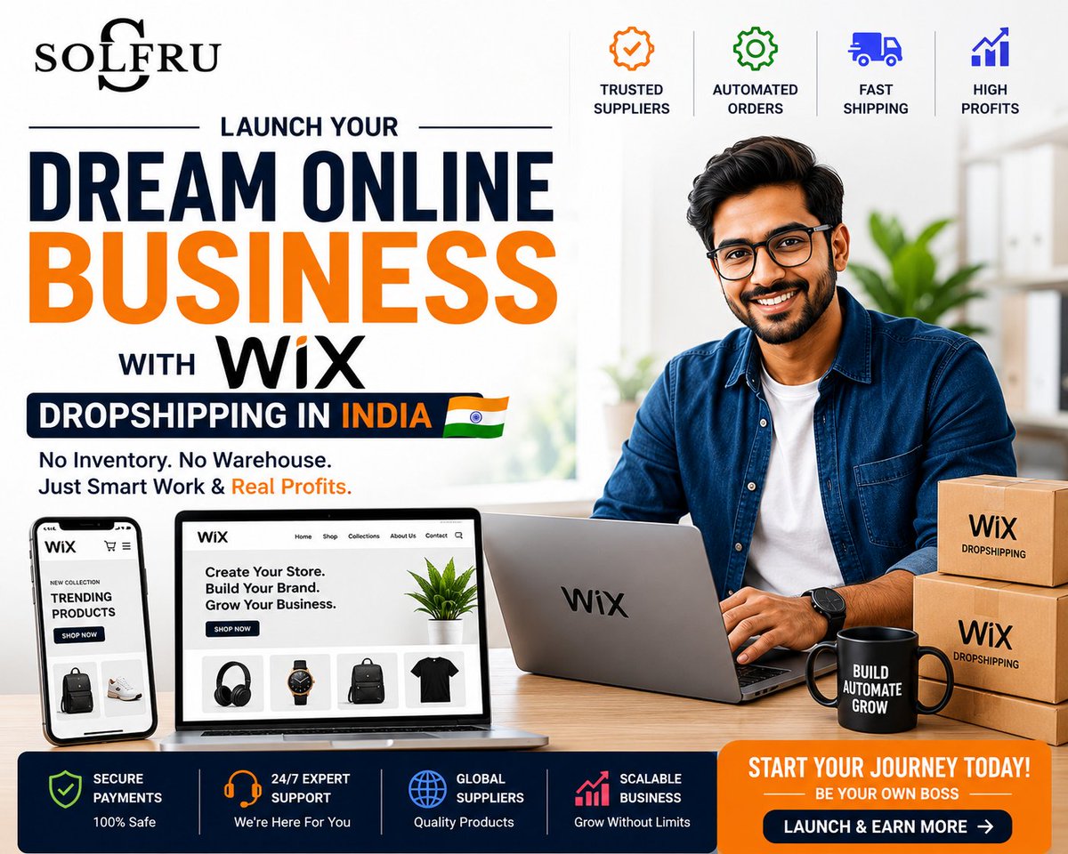 solfryous's tweet photo. 🚀 Launch Your Dream Online Business with Wix Dropshipping!
No inventory. No hassle. Just start selling

Read the complete guide &amp; grow your ecommerce business today👇
🔗 https://t.co/hfOKo5yPME

#Wix #Dropshipping #WixDropshipping #Ecommerce #StartupIndia #OnlineBusiness #Solfru https://t.co/j7ooJWG0yQ