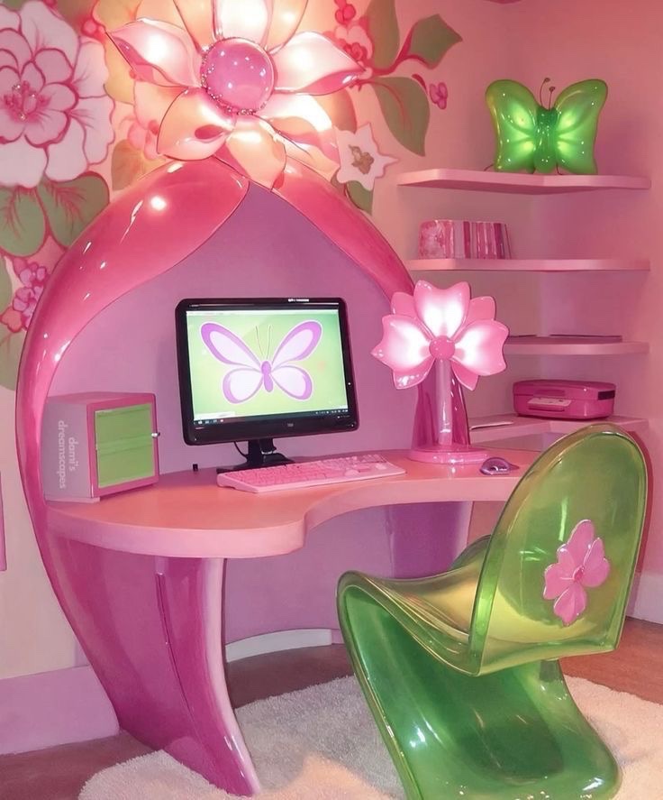 insperarise's tweet photo. butterfly glow in a candy-colored room 🦋 https://t.co/wxKarA3Hqu